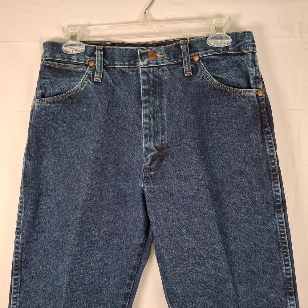 Wrangler Cowboy Cut Jeans Mens 31x36‎ (Fits 30x34) Heavy Denim Workwear 13MWZDD